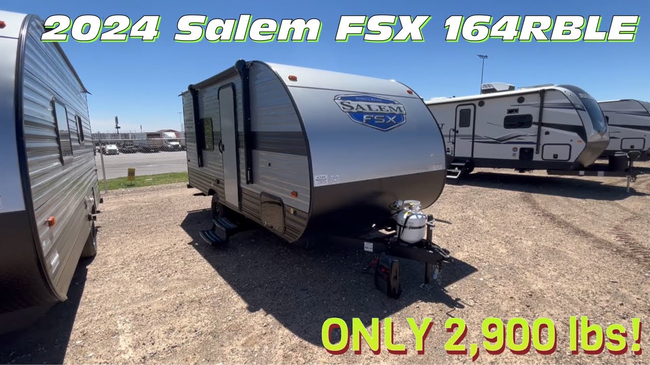 Great Entry Level Couples Camper! 2024 Forest River Salem FSX 164RBLE