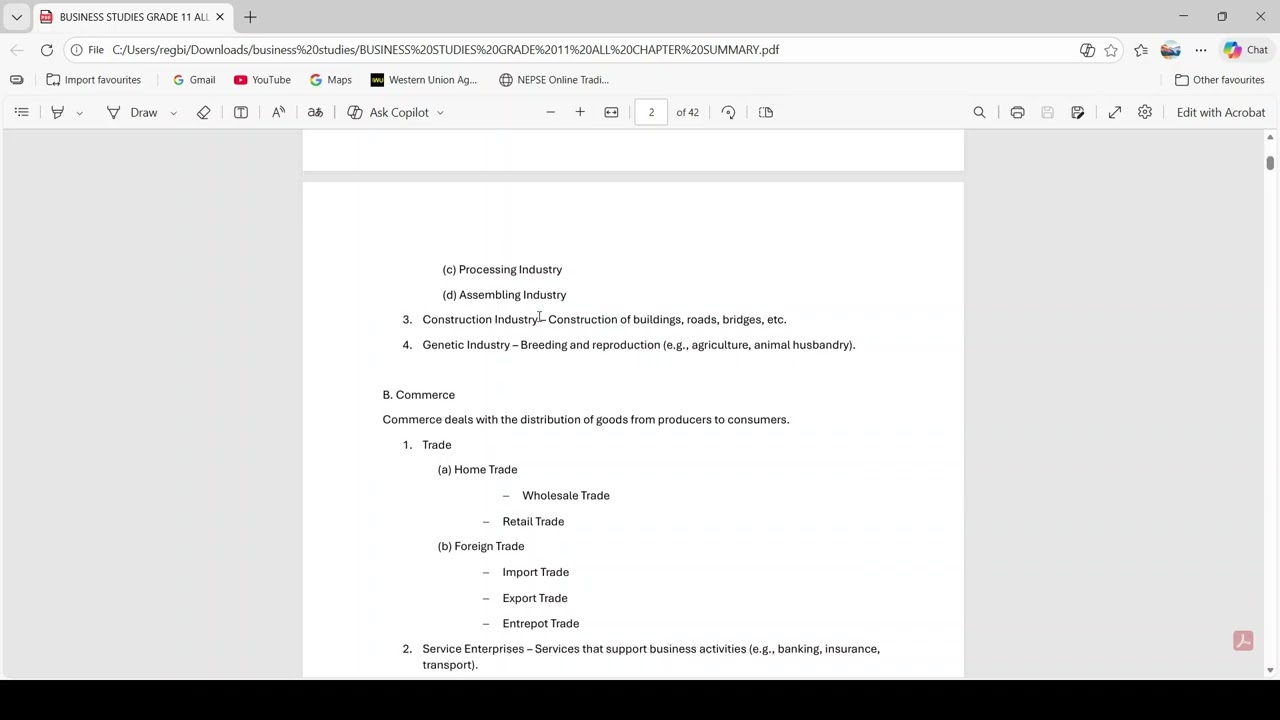 CHAPTER-1 Business An Important Human Activity Business Studies