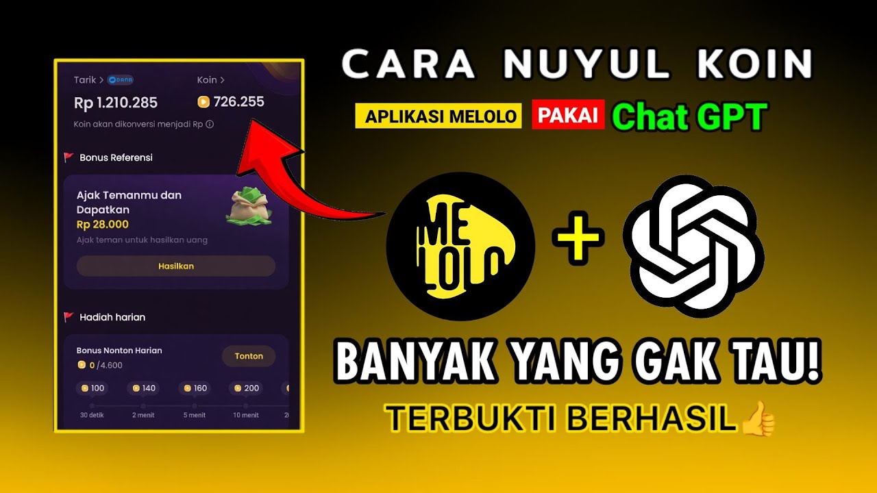 НОВАЯ НАУКА!! Как заработать монеты Nuyul Melolo с помощью ChatGPT&hellip; Серьезно?