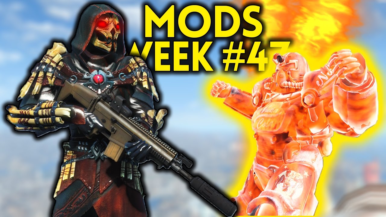 Fallout 4 TOP 5 MODS (PC & XBOX) Week #47 - BEST WEAPON YET, POWER ARMOR AIRDROP, FUSION CITY