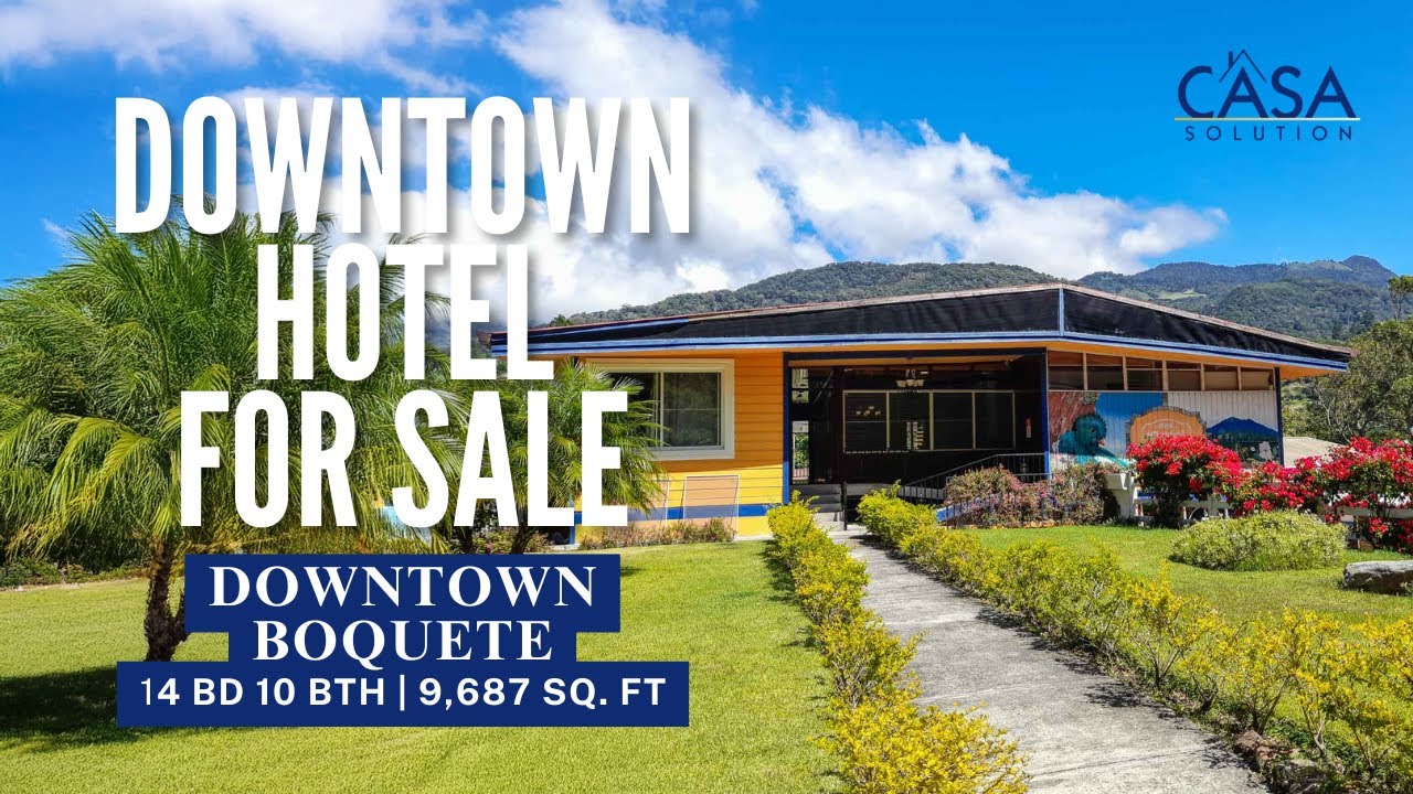 FANTASTIC & SUCCESSFUL DOWNTOWN BOQUETE HOTEL & COFFEE SHOP FOR SALE IN OUTSTANDING LOCATION