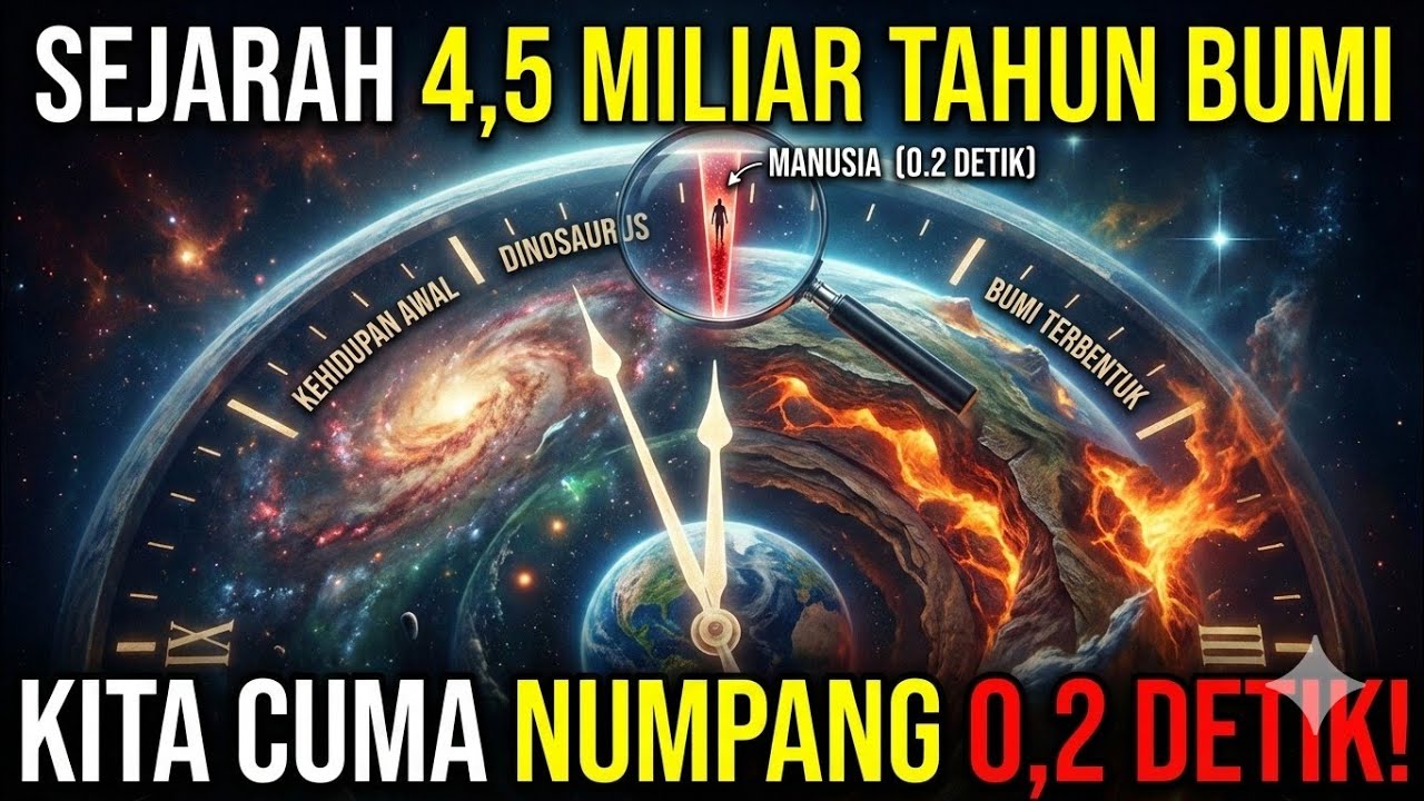 #1 OverThinking, Kita Cuma Numpang 0,2 Detik: Sejarah 4,5 Miliar Tahun Bumi dalam 24 Jam