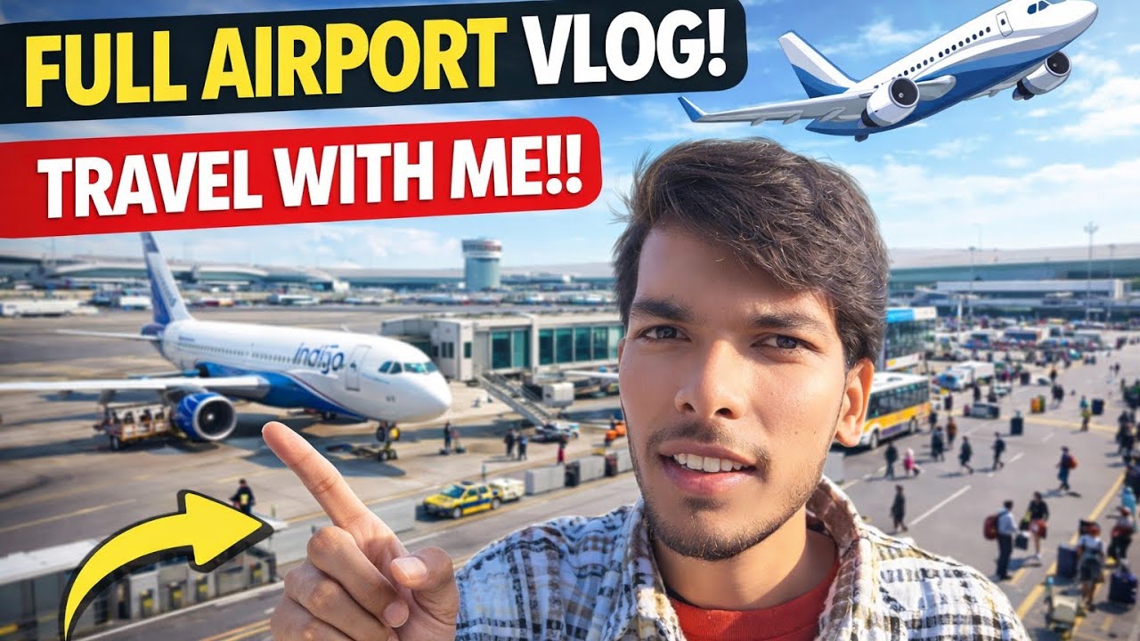 Airport Visit Vlog 🔥 | Plane Itna Pass Se Dekha!Dream Come True 😍 First Time Seeing Aeroplane