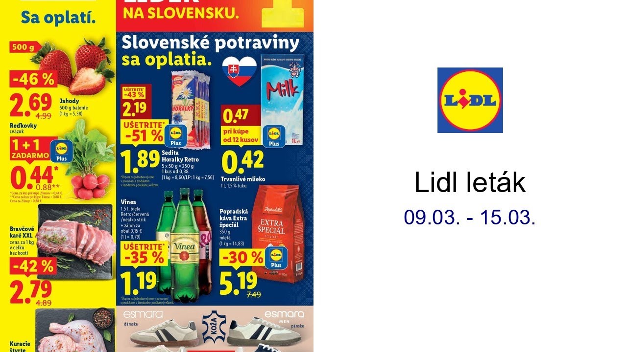 Lidl leták 09.03. - 15.03.