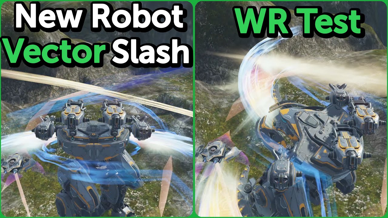 War Robots Test SV - Robot mới Vector với khả năng ch&eacute;m gi&oacute; cực đẹp mắt!! Đối mềm của Sword l&agrave; đ&acirc;y!!