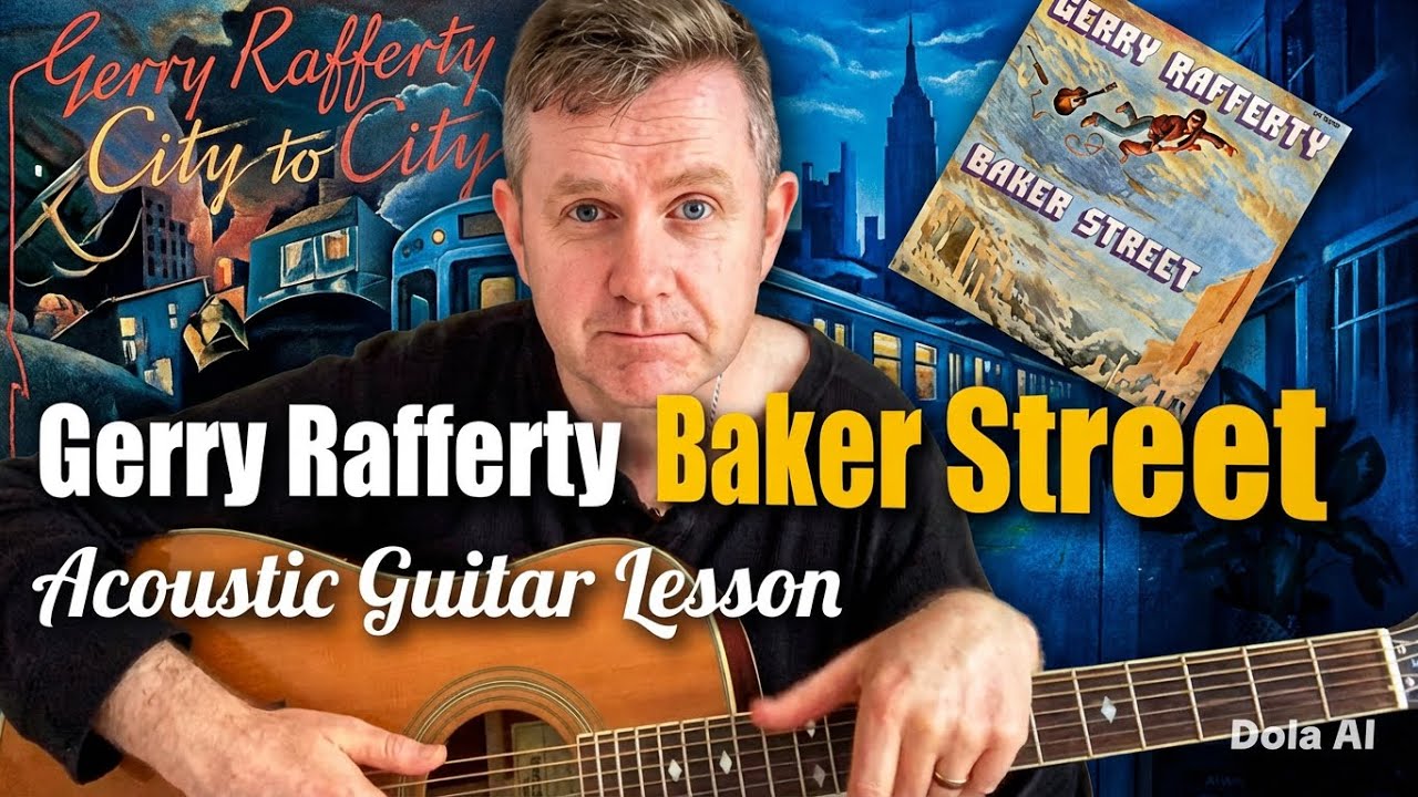 Baker Street - Gerry Rafferty Acoustic Guitar Lesson (Guitar Chords) Learn It In 5 Minutes
