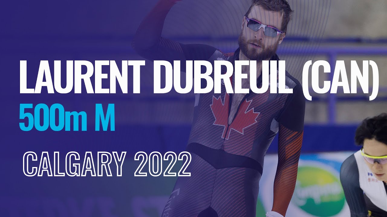 Laurent DUBREUIL (CAN) | Winner | 500m M | Calgary | #SpeedSkating