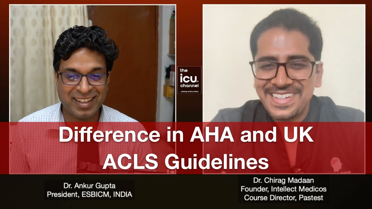 Difference in AHA (American) and Resus UK ACLS Guidelines