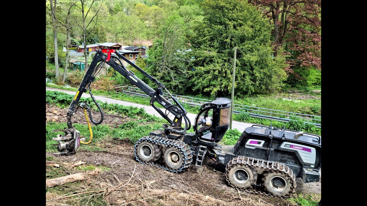 🌲 *The strongest* Logset 12H GTE Hybrid • Forstbetrieb Hans Kinze • Hybrid-Power • Harvester • #3🌲