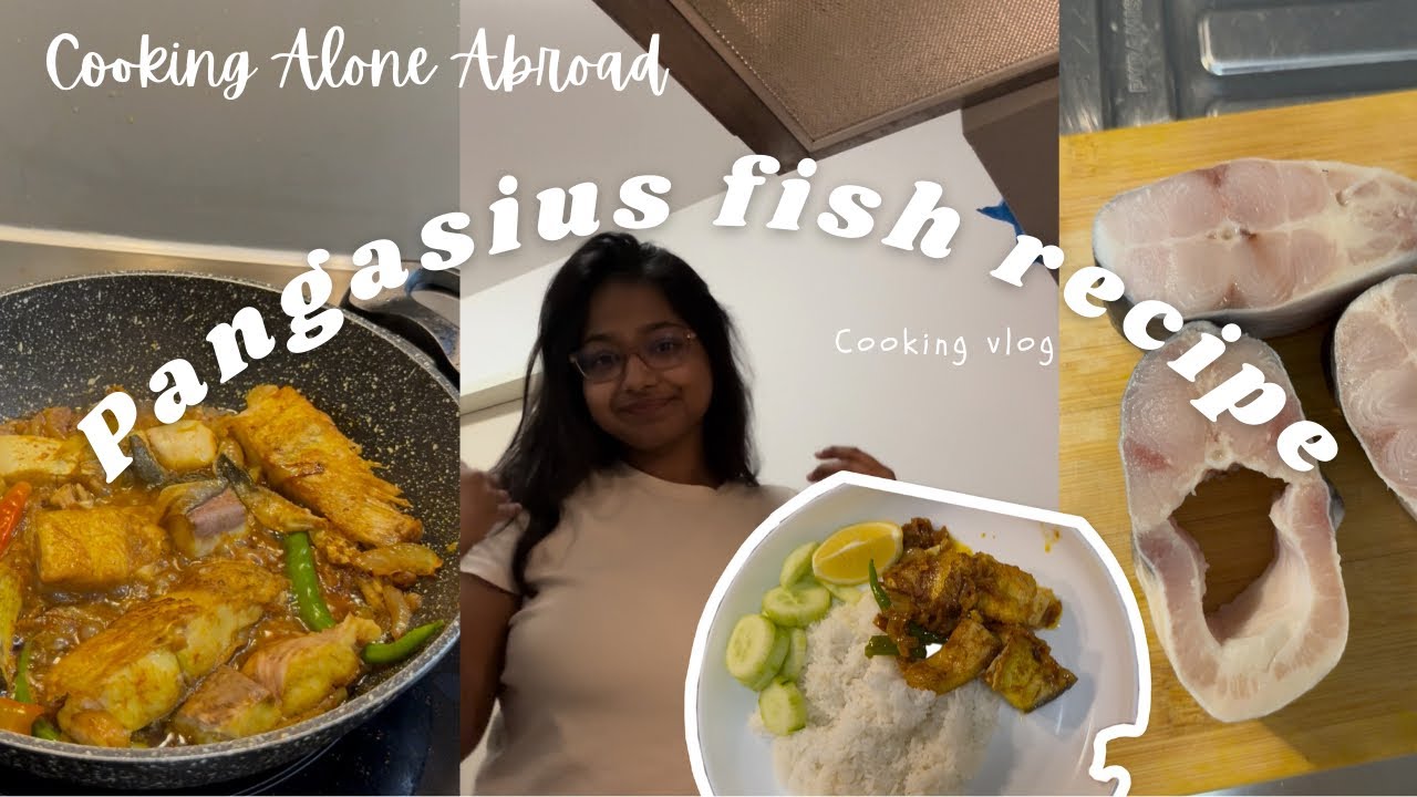Ep:02-(CookingAloneAbroad) I cooked Pangasius Fish. #cookingalone #livingingermany #fish 