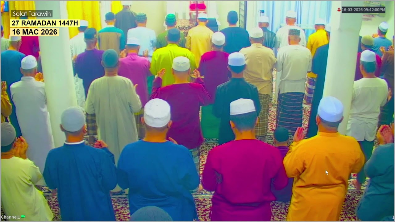 27 Ramadan 1447H | 16/03/2026 | Solat Tarawih | Ustaz Zakaria