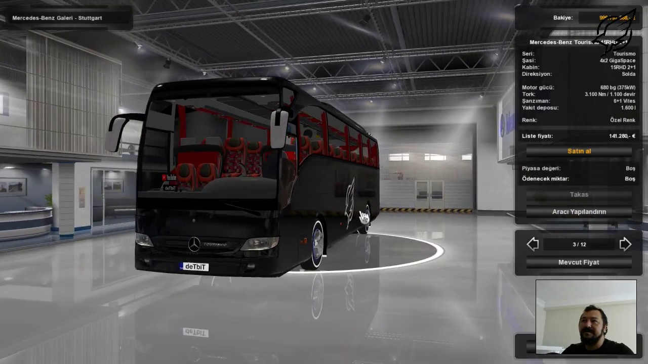 ETS2: Mercedes-Benz Tourismo 15-16-17 RHD 1.31 fix