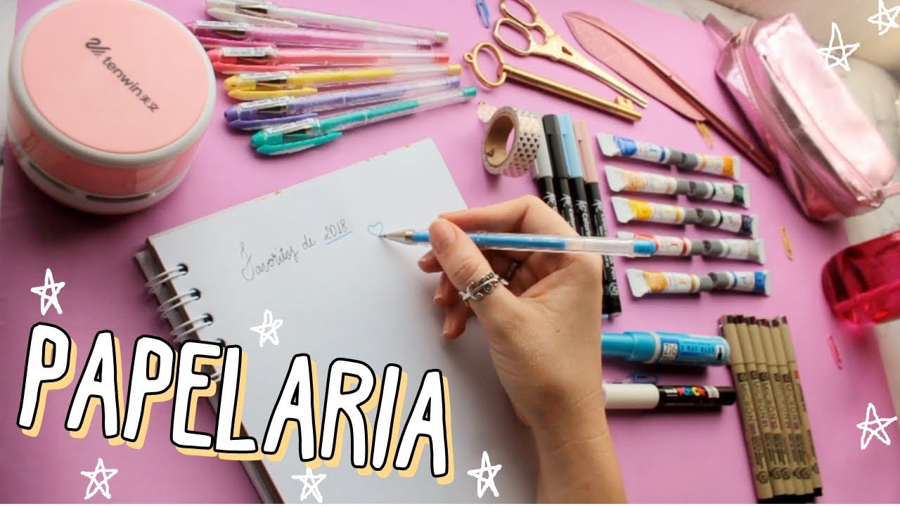 MEUS FAVORITOS DE PAPELARIA DE 2018