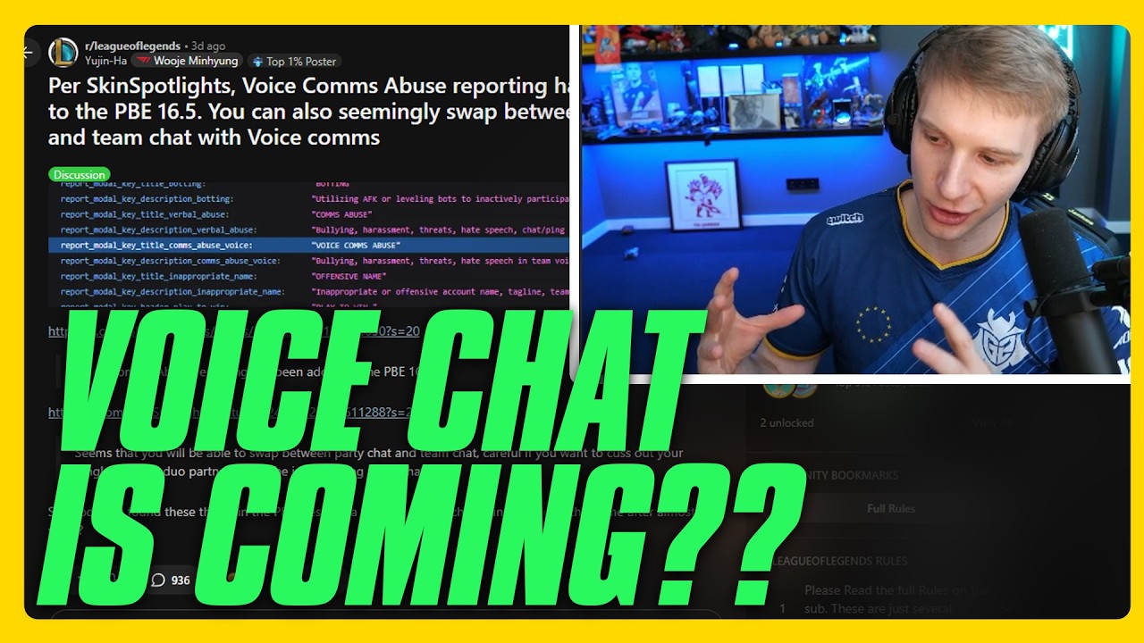 Jankos Reacts to Riot Adding Voice Comms in League of Legends