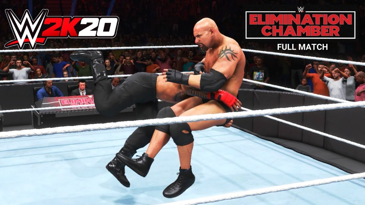 WWE 2K20 Roman Reigns vs Goldberg | Universal Title | Elimination Chamber 2022 | WWE 2K20 Gameplay