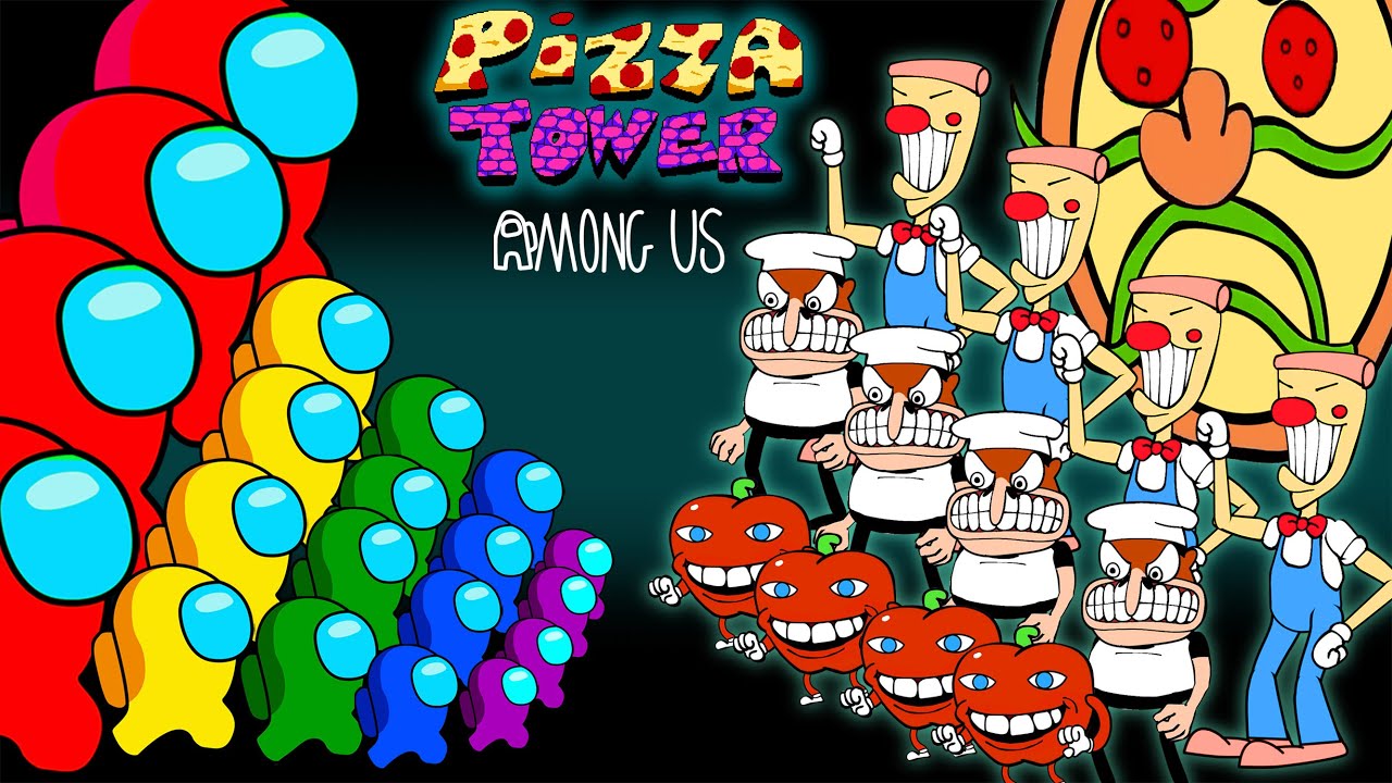 어몽어스 VS Pizza Tower | Funny Among Us Animation