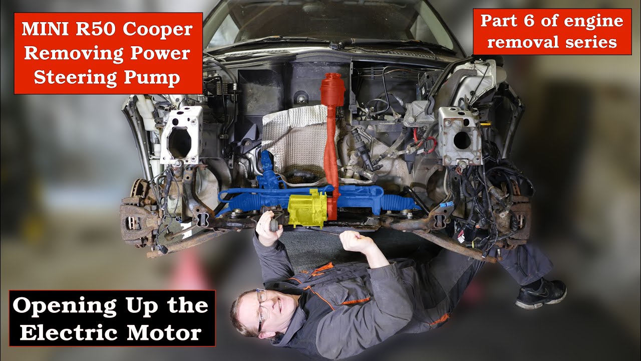 Part 6 - Mini R50 Power Steering Pump Removing - Cleaning inside the Motor & Refitting 🚗