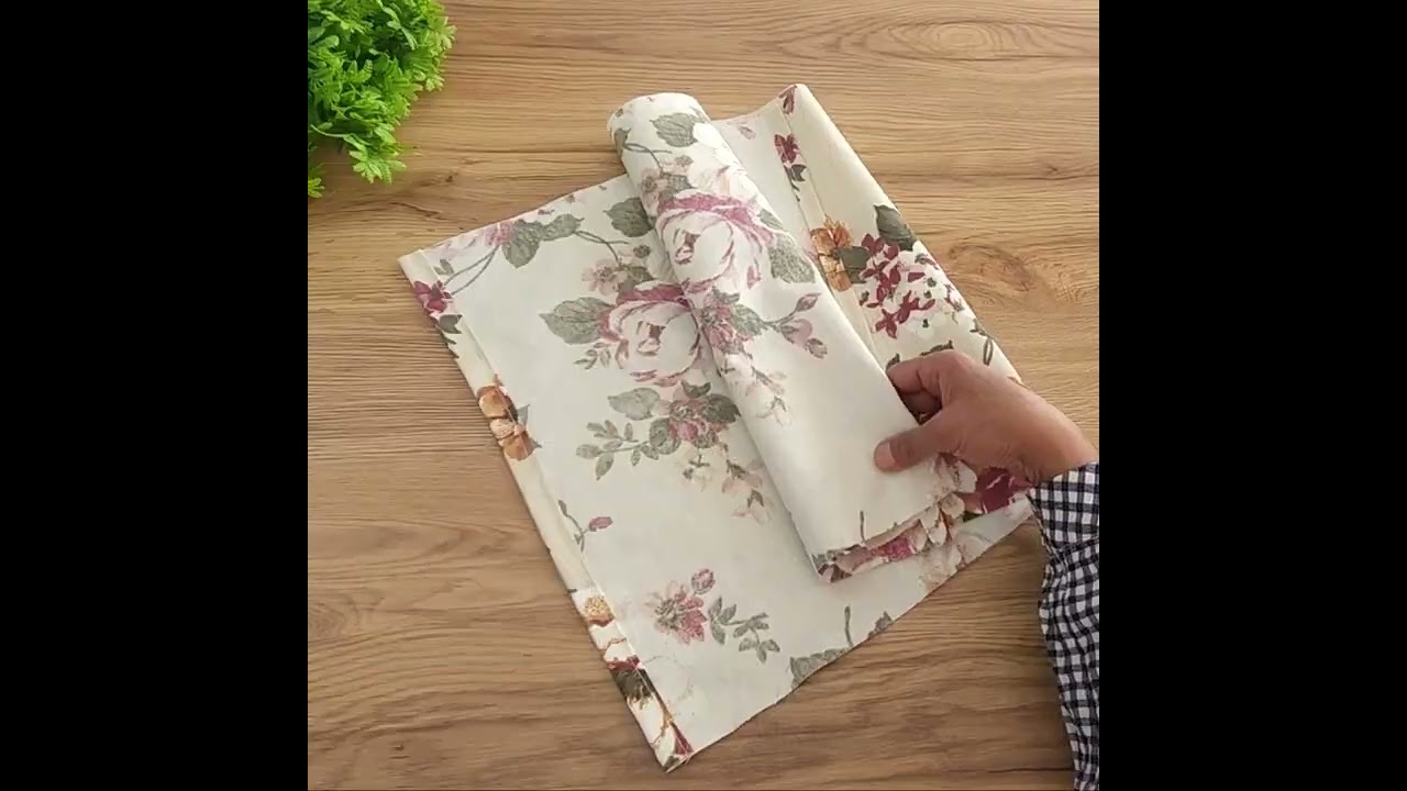 You can easily sew this in just 4 minutes. You should definitely watch it.