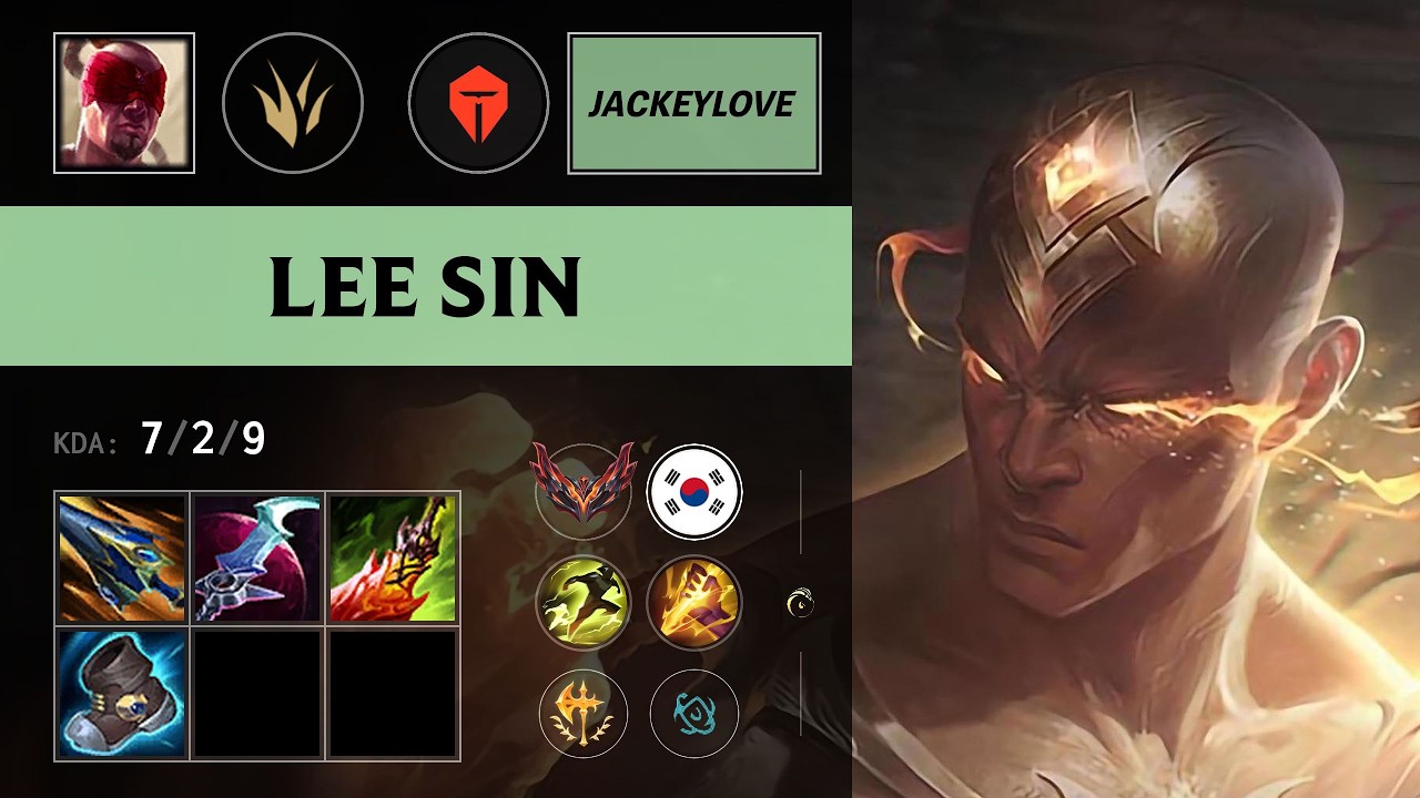 (TES JackeyLove) Lee Sin Jungle vs Graves - KR Grandmaster Patch 26.12