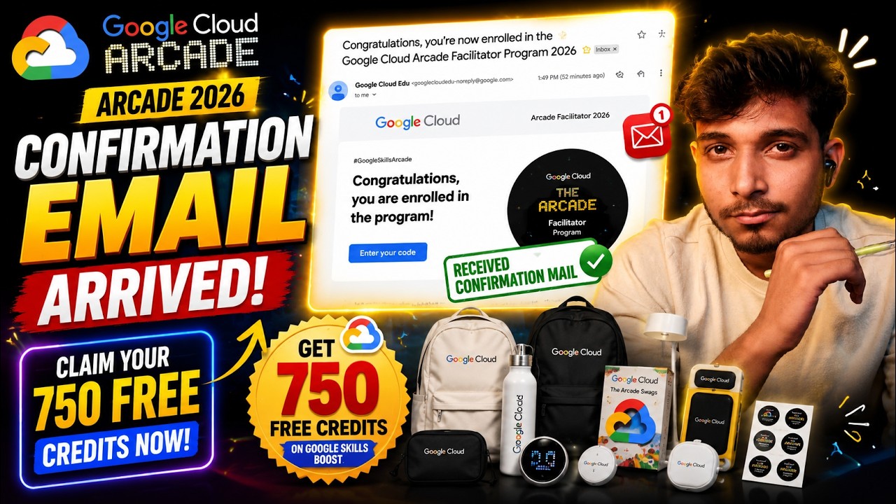 🎉 Письмо с подтверждением пришло! Забирайте свои 750 БЕСПЛАТНЫХ кредитов Google Cloud Skills Boos...