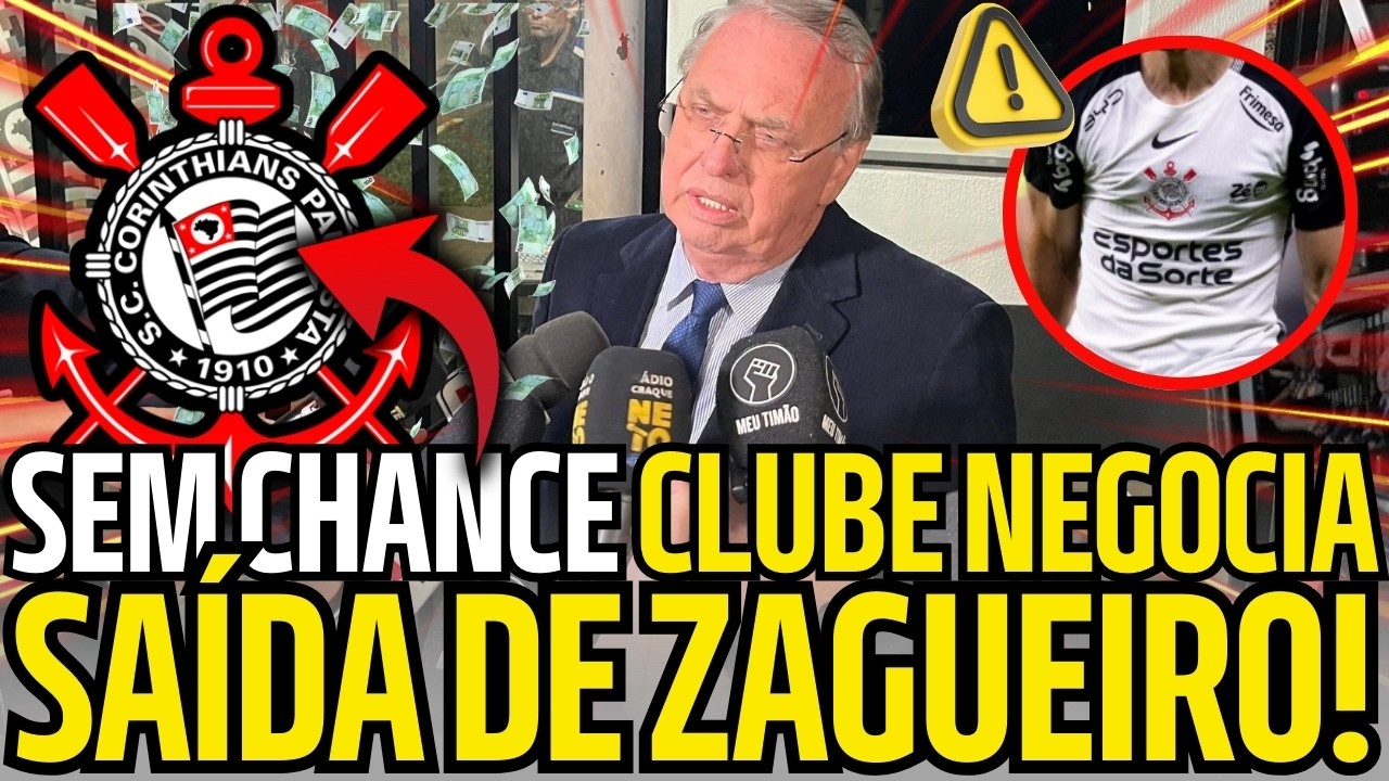 CORINTHIANS PREPARA SAÍDA! Zagueiro fora dos planos treina isolado e diretoria DEFINE futuro