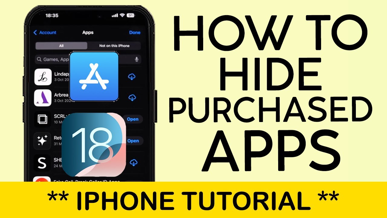How to Hide Purchased Apps on App Store | iOS 18 Tutorial 2024