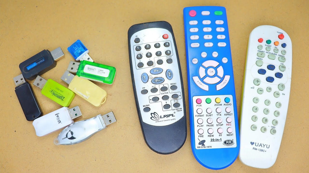 3 Awesome uses of old Memory Card Reader and old TV Remote