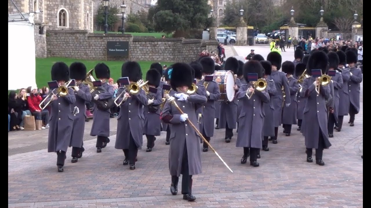 Changing the Guard at Windsor Castle - Saturday the 24th of February 2024