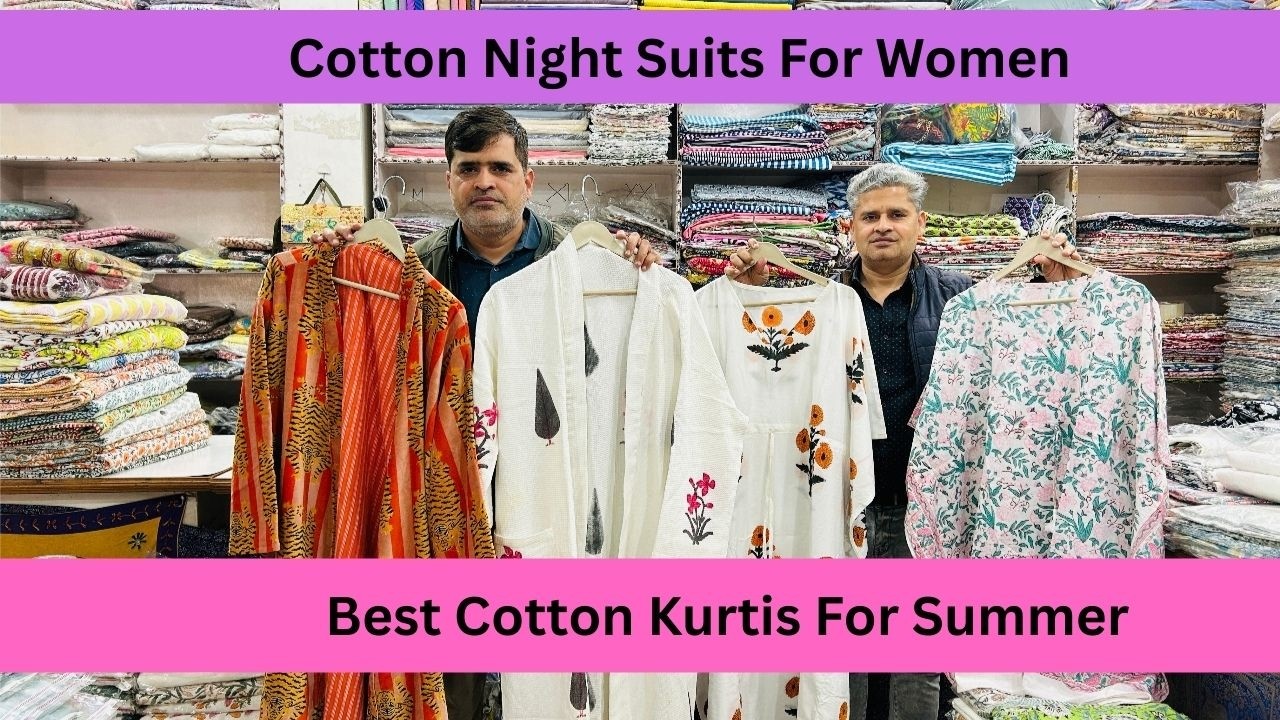 Latest Jaipuri Print Cotton Kaftan Collection | Hand Block Print, Night Suits, Kimono & Robes