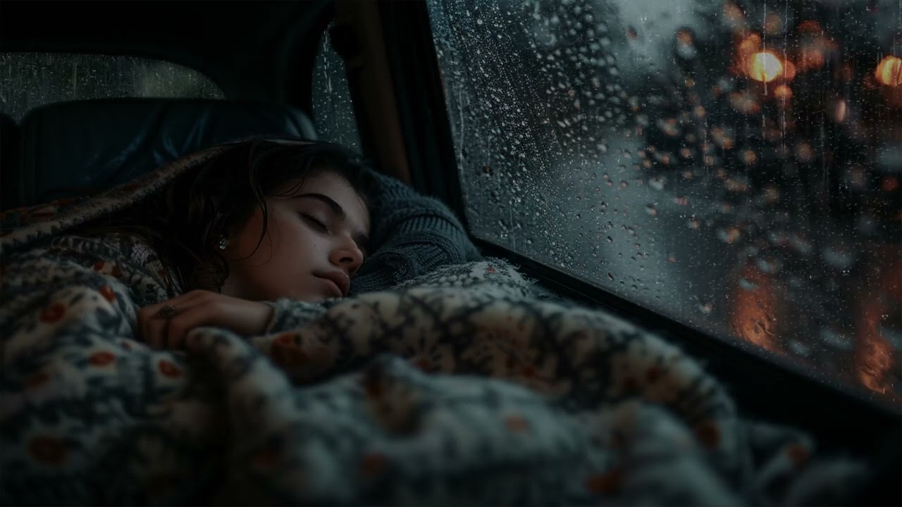 Sleep Better with the Soothing Sounds of Rain On Window Train - Sleep, Study and Relaxation | ASMR