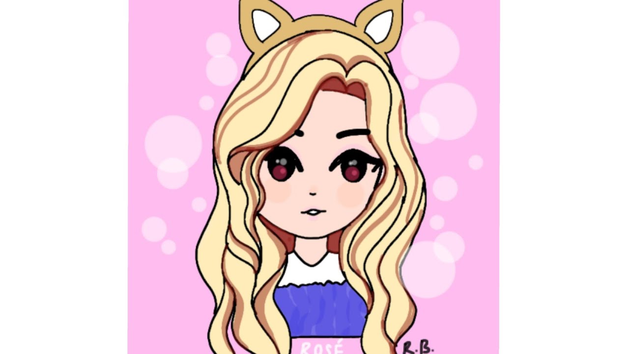 Ros&eacute;'s Chibi art (blackpink) | Digital art~ibispaintx #Shorts