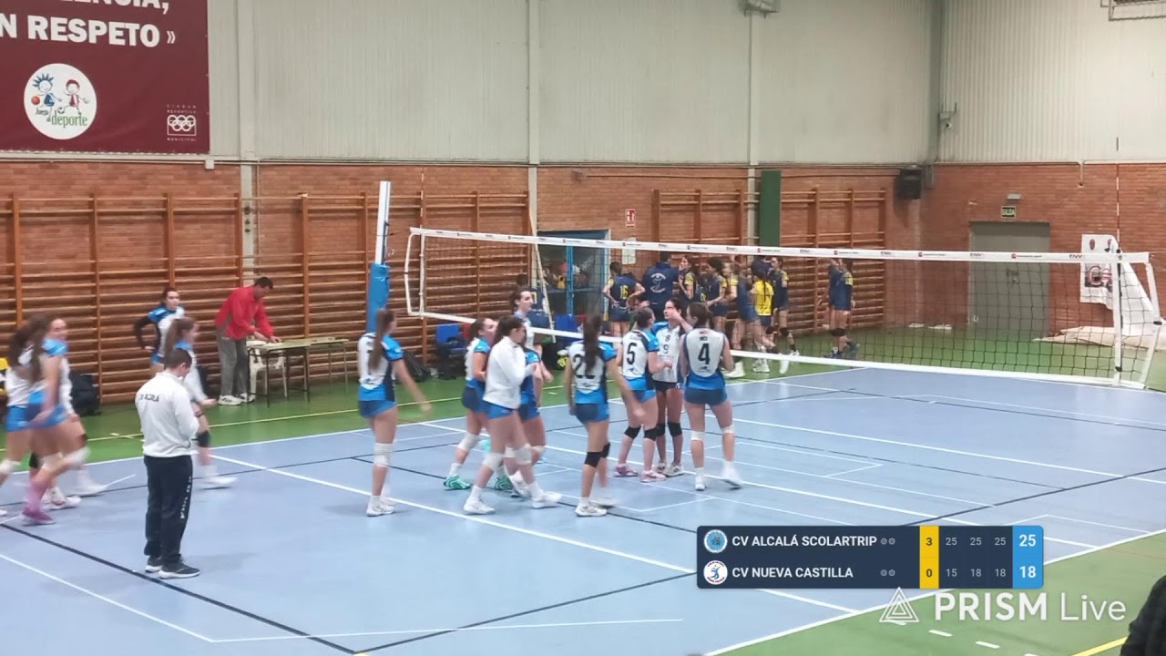 Junior  Femenino 1ª CV ALCALÁ SCOLATRIP vs CV ALCALÁ GLAUKA VIAJES vs CV NUEVA CASTILLA