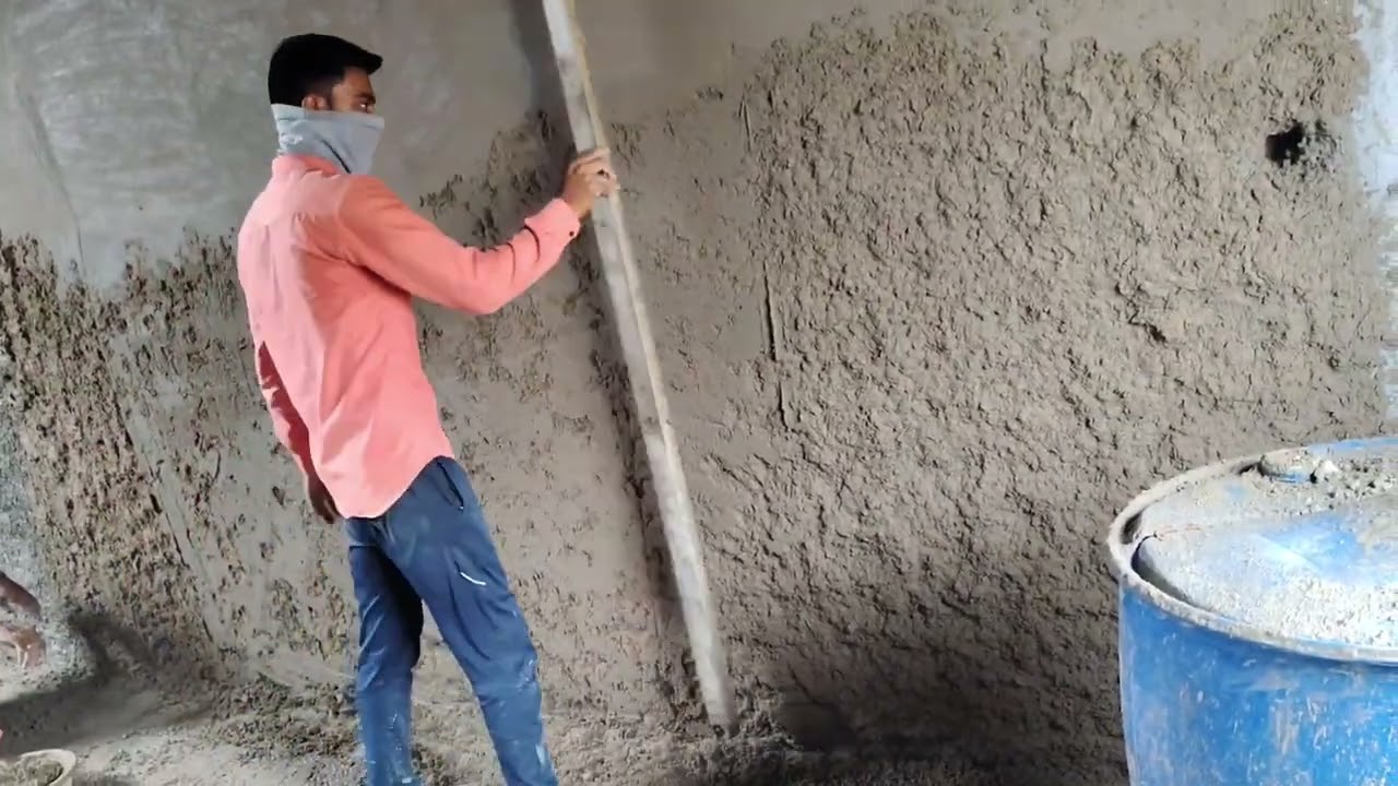 Wall Plaster Techniques ! House Wall plastring work ! प्लास्टर work