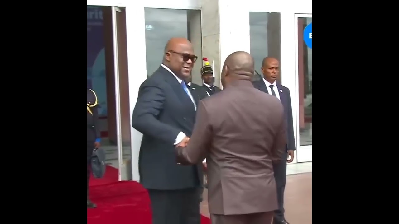 Voici comment le président Evariste_NDAYISHIME entre dans le palais de la RDC 
