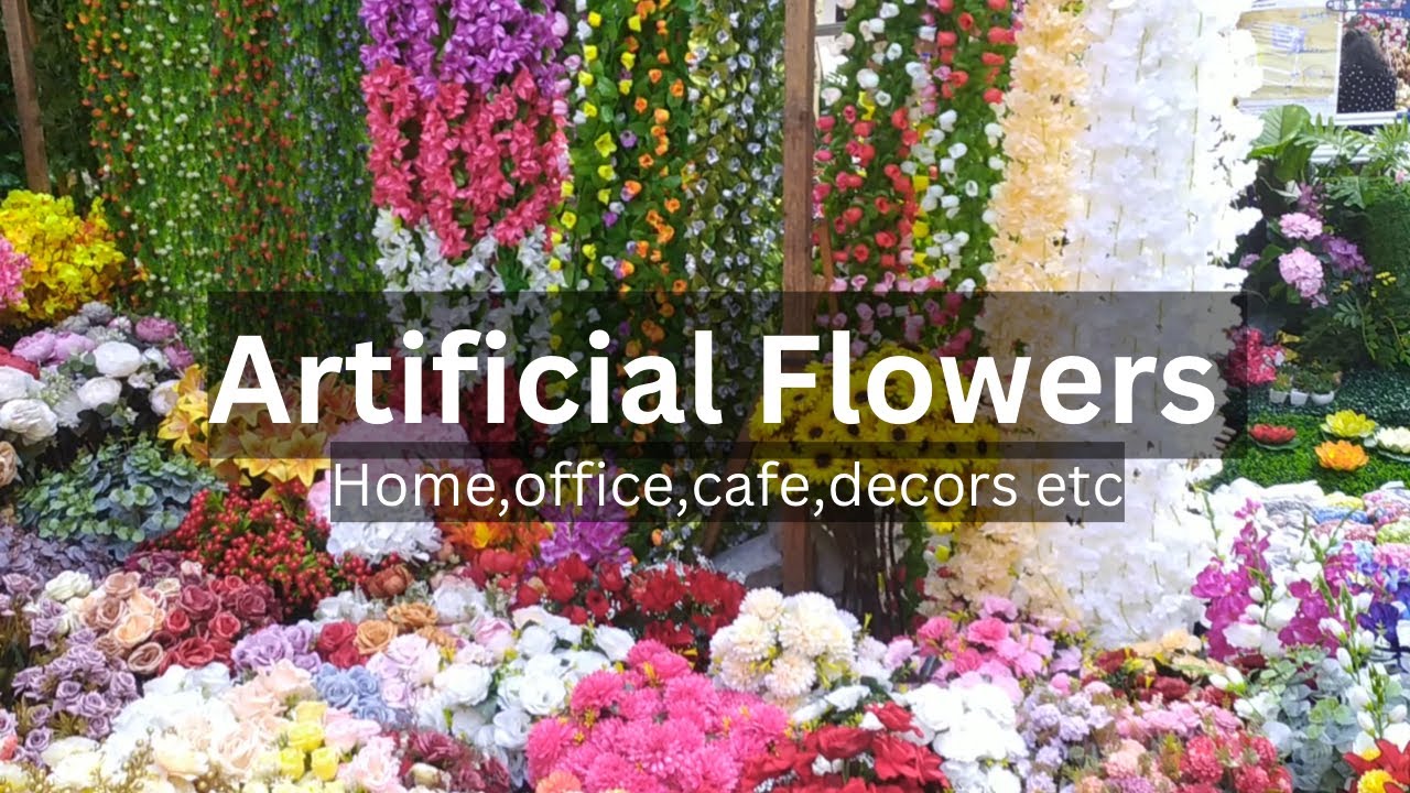 मुंबई मध्ये सर्वात स्वस्त Artificial flower market | Crawford market | #crawfordmarket #shopping