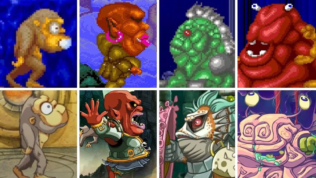 Toki BOSSES COMPARISON // Original (1989) vs. Remake (2019)
