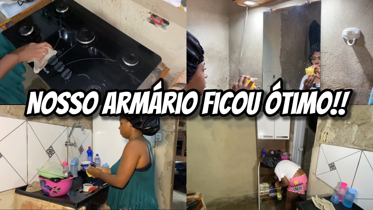 AGORA TEMOS AONDE GUARDA NOSSAS COMPRAS 🤩😍….. #rotinadodia #donadecasa 