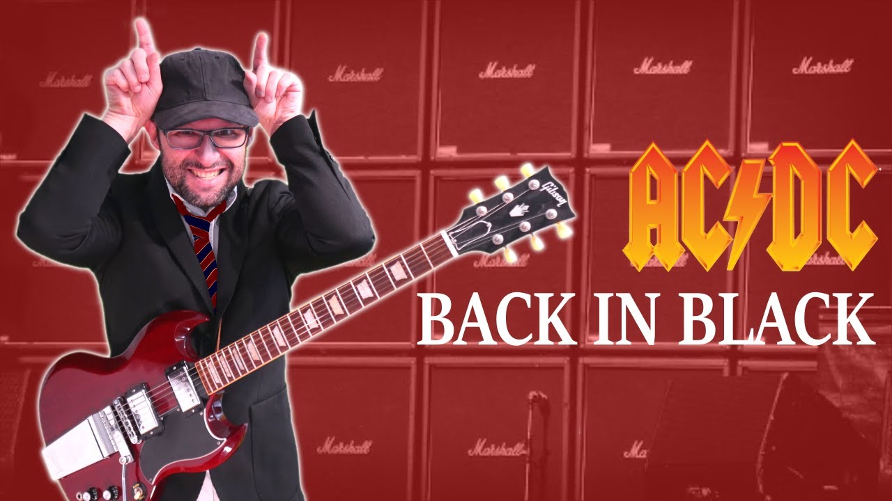 Back in black ASSOLO chitarra - AC/DC tutorial