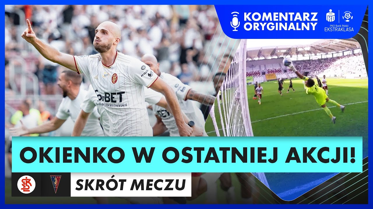 PIĘKNY GOL NA WAGĘ TRZECH PUNKTÓW! ŁKS - POGOŃ, SKRÓT MECZU