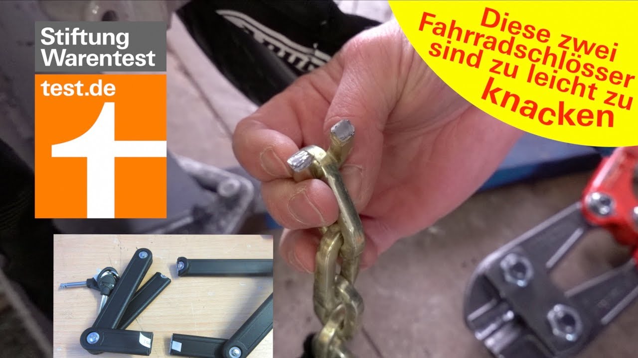 Test Fahrradschl&ouml;sser 2019: B&uuml;gelschl&ouml;sser, Kettenschl&ouml;sser & Faltschl&ouml;sser im H&auml;rtetest