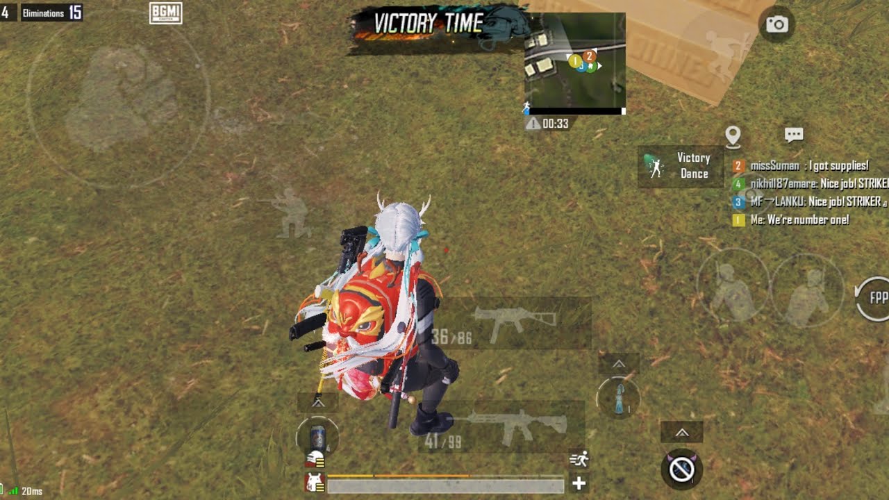 Bgmi#15+killes💥👿👿 chicken dinner#bgmivideo 