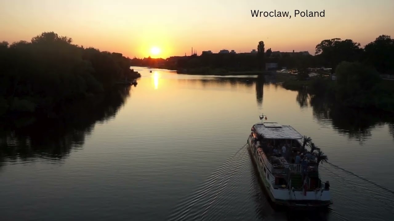 Beautiful sunset in Wroclaw, Poland 🇵🇱 #wrocław #travelpoland #polska #europe #cuocsongobalan