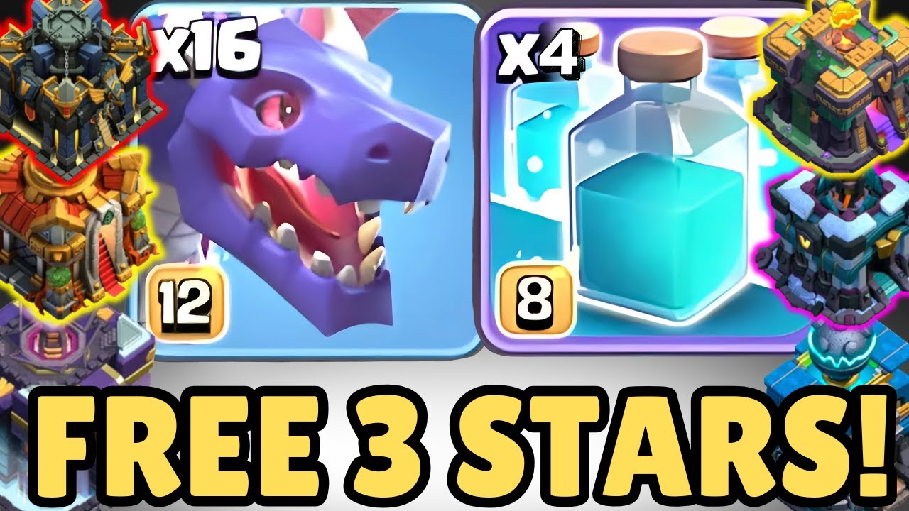 The BEST CWL Army at EVERY Town Hall – Mass Dragons + Clone is UNSTOPPABLE!