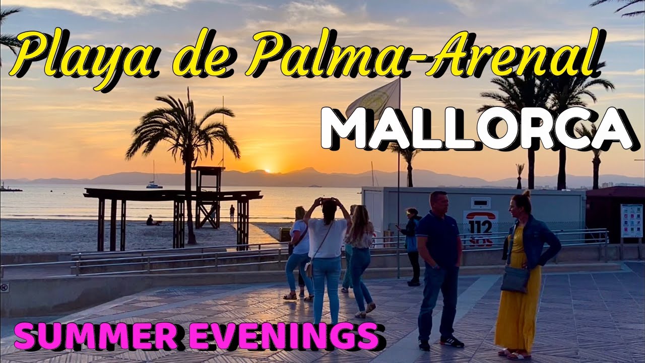 Playa de Palma -Arenal🌴🏖️MALLORCA island🩷NEW EVENING WALK 🇪🇸spain TOP! #mallorca #travel #vlog