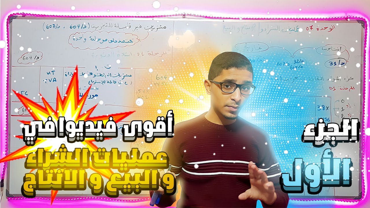 عمليات الشراء و الإنتاج و البيع (المخزونات) 2 ثانوي و 1 جامعي الجزء 1