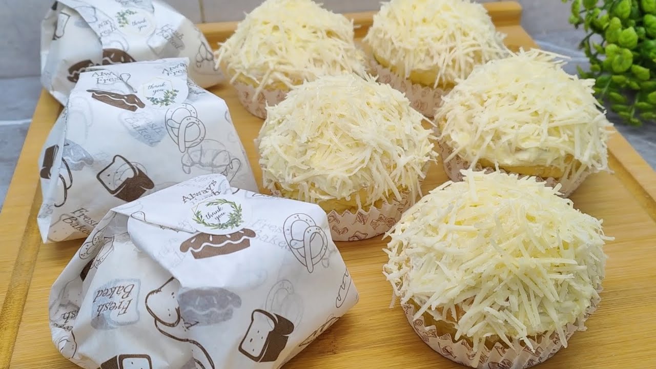 RESEP CHEESE BREAD YANG LAGI RAME , HARGANYA LUMAYAN, BIKIN SENDIRI AJA DI RUMAH - ROTI ALA MAMITOKO