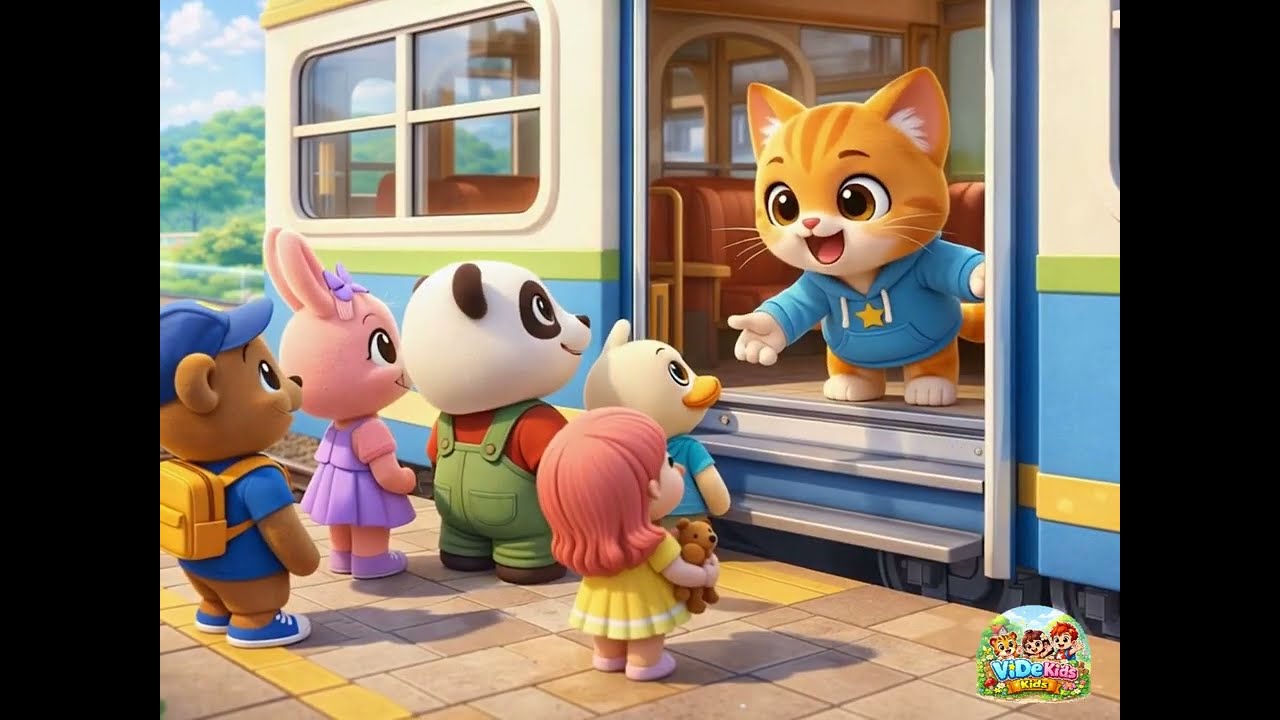 Naik Kereta Api Versi Animasi 3D Ceria