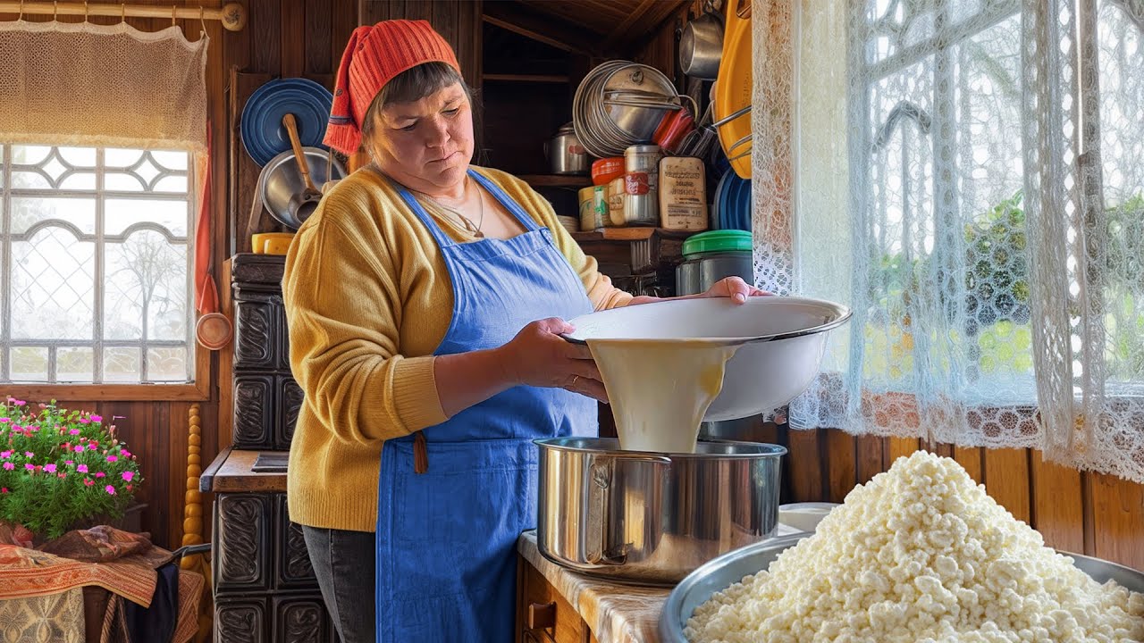 Domowy ser z ziołami i pestkami dyni | Życie na ukraińskiej wsi
