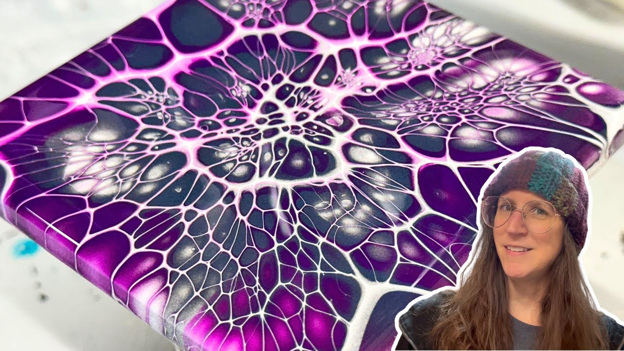 Experimental Fun on Tiles | Colorful Fluid Abstract Art 🎨