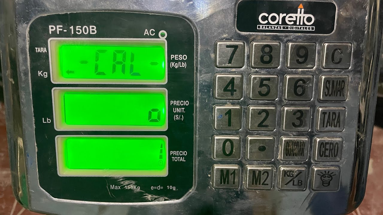 Cómo calibrar balanza electrónica Coretto actualizado